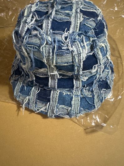 Supreme Frayed Patchwork Denim Crusher "Washed Blue"