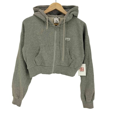 CROPPED ZIP UP SWEAT HOODIE【1143830259695】