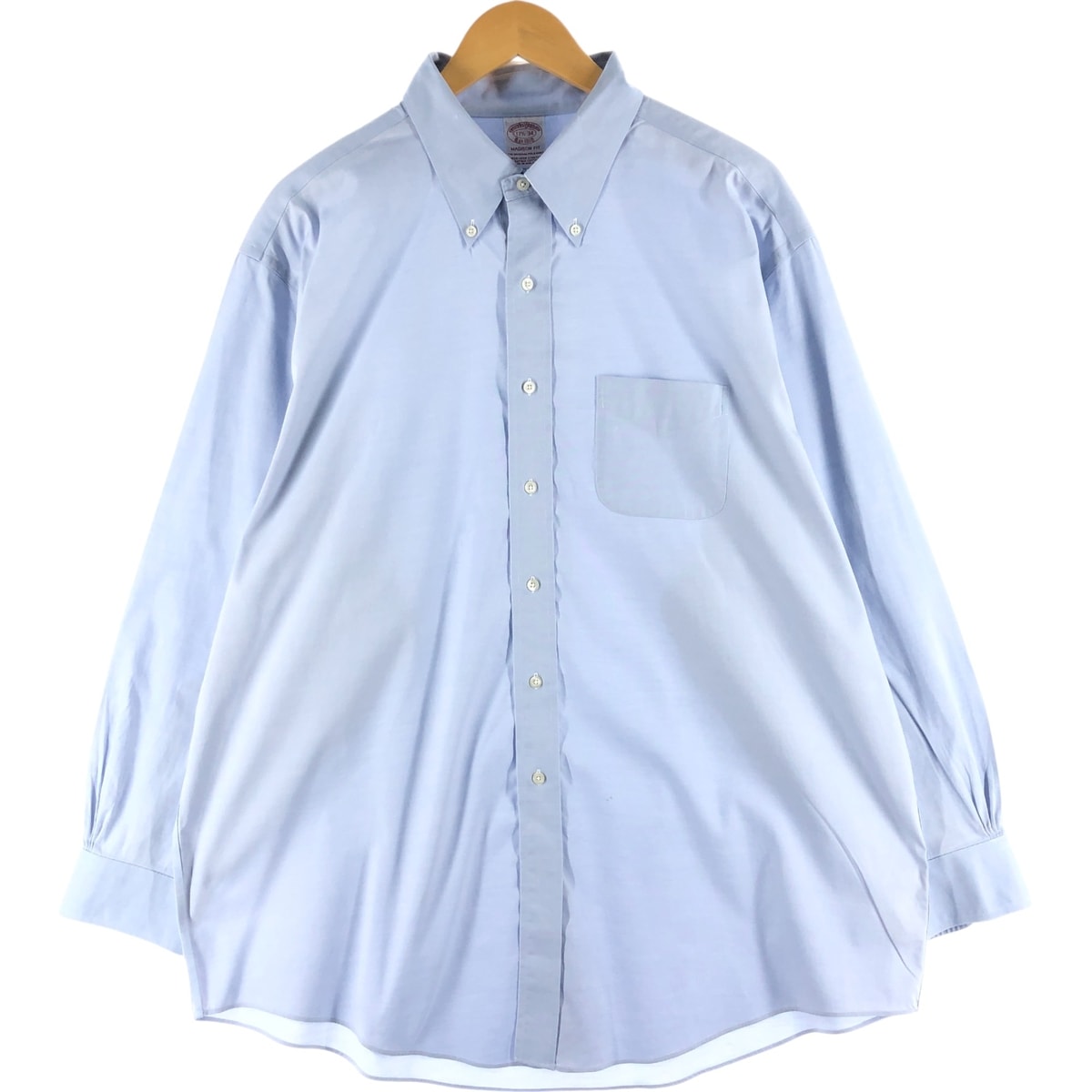 古着 ブルックスブラザーズ Brooks Brothers MADISON FIT 長袖 ボタンダウンシャツ メンズXL相当/eaa558914