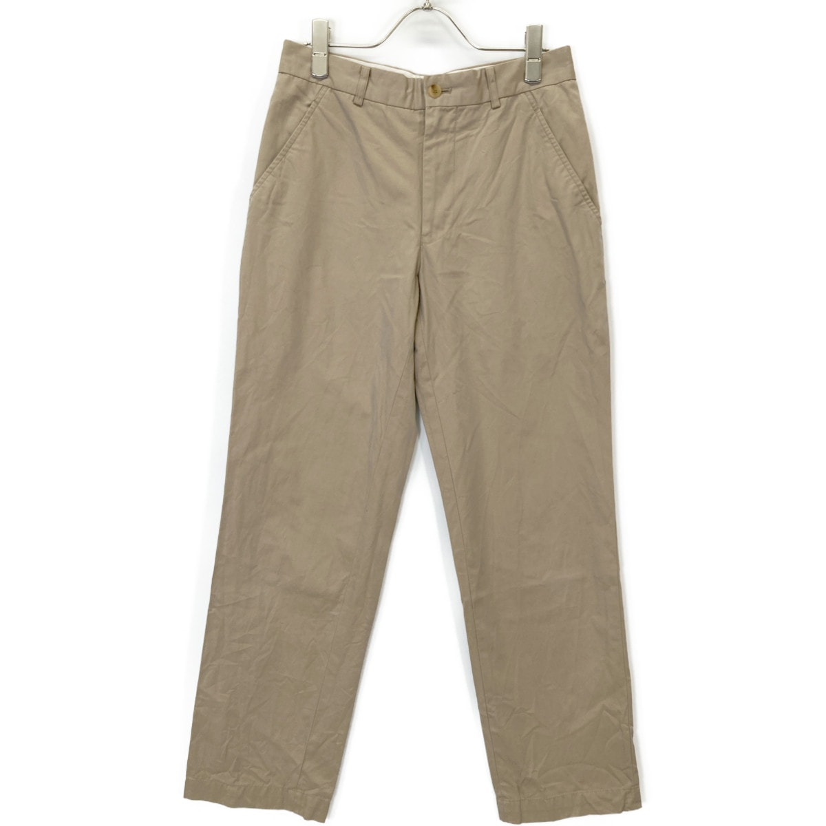 コムデギャルソンオムプリュス 01年製 ﾍﾞｰｼﾞｭ ｺｯﾄﾝ ﾁﾉﾊﾟﾝﾂ S