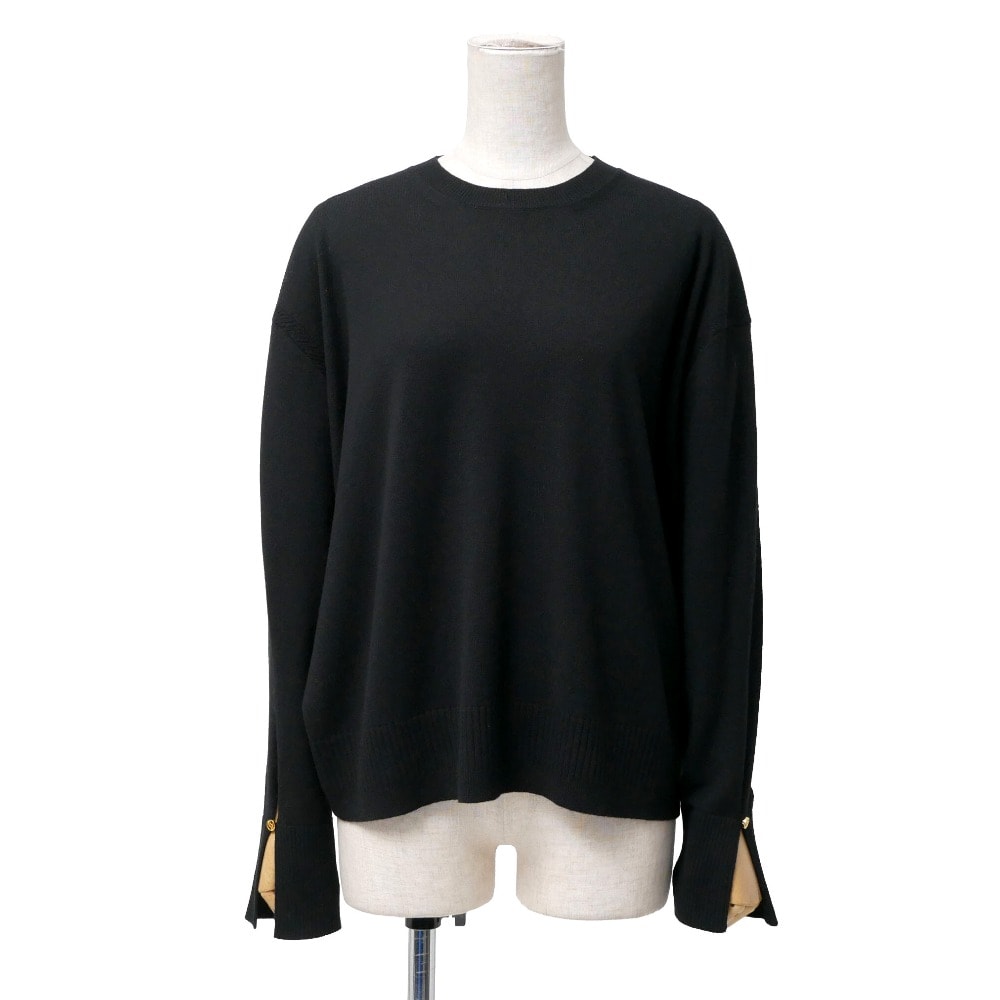 ■美品■2023年製■Stella McCartney ステラマッカートニー ニット サイズS クルーネック セーター ブラック ブランド古着【中古】20260212/RA7760