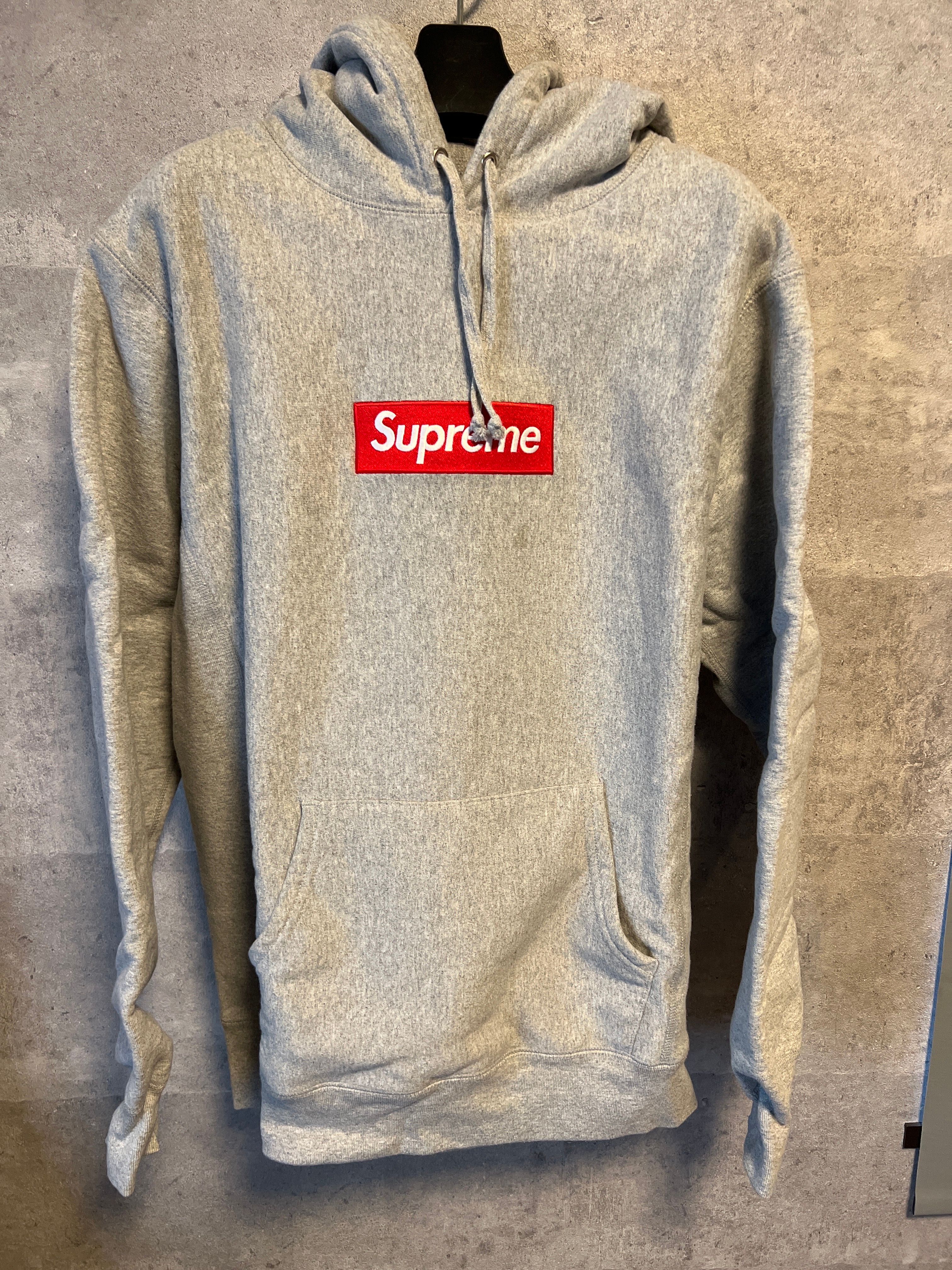 Supreme Box Logo Hooded Sweatshirt "Heather Grey" (16FW)