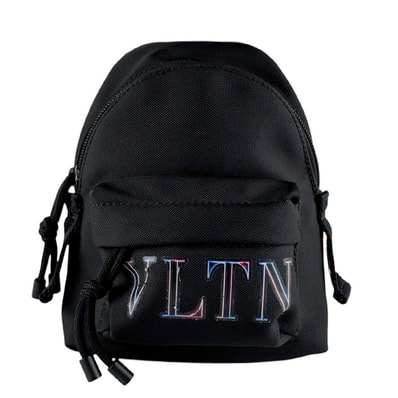 ヴァレンティノ ガラヴァーニ Valentino Garavani ショルダーバッグ ナイロン ブラック ユニセックス【中古】 z9353