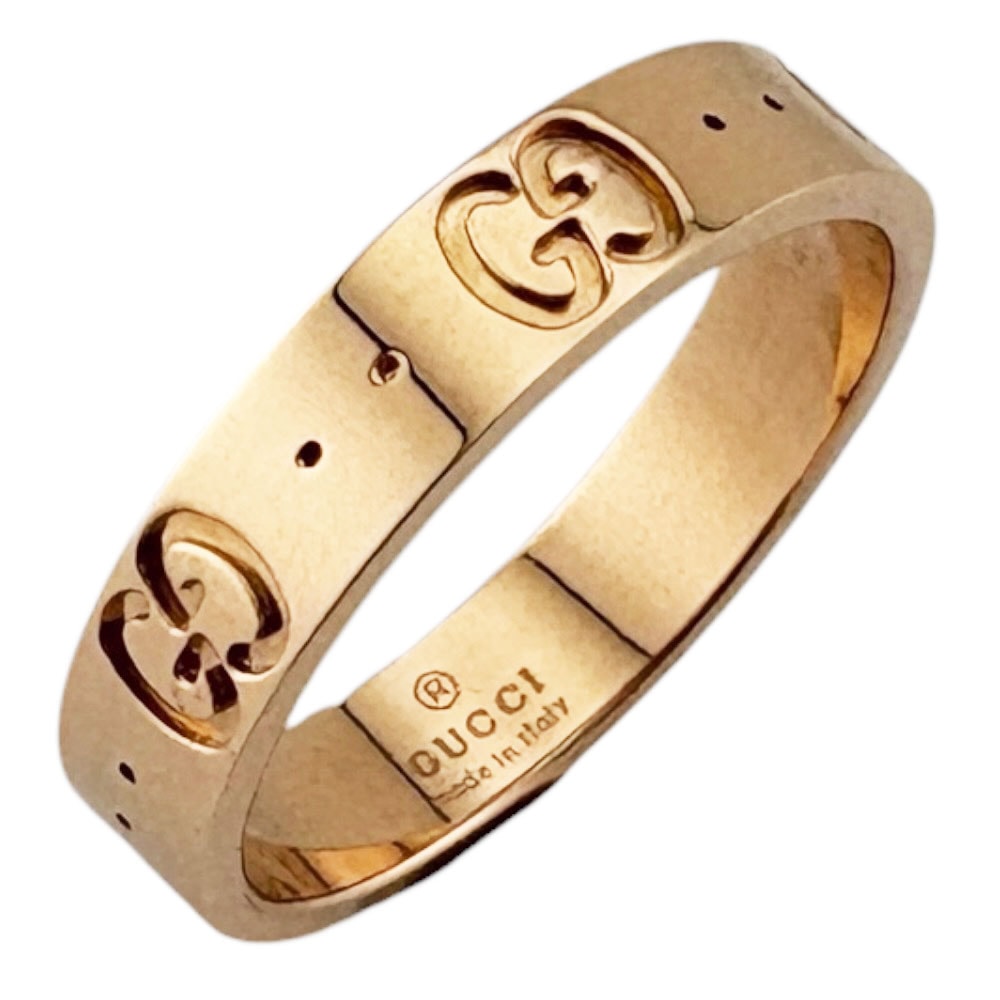 グッチ アイコン リング 指輪 11.5号 18金 K18ピンクゴールド レディース GUCCI  中古