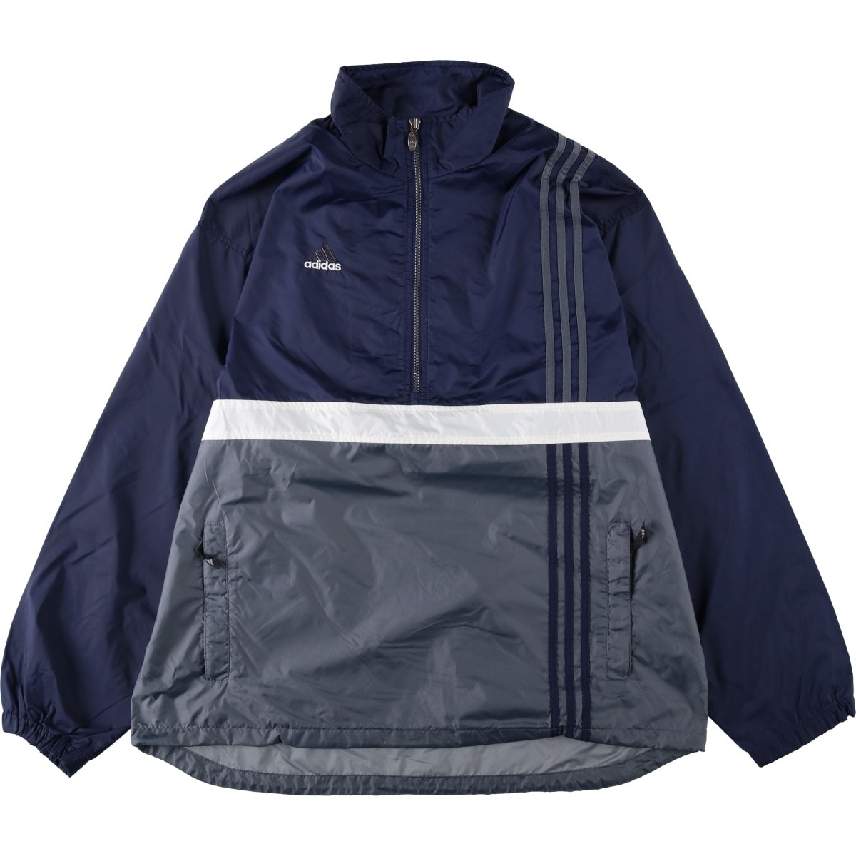 古着 90年代 アディダス adidas ハーフジップ ナイロンプルオーバー メンズXL相当 ヴィンテージ/eaa654713
