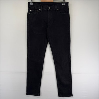 古着 リーバイス Levi's デニム パンツ Gパン スリムフィット ジップ 5ポケット ブラックデニム 511 w30 L32 ブラック系 メンズ