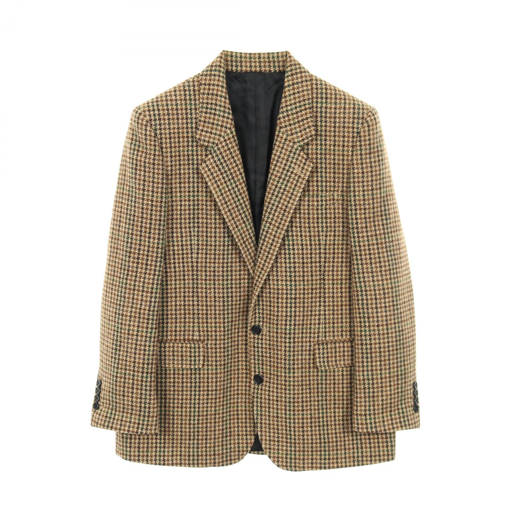 セリーヌ CELINE テーラードジャケット 衣料品 アウター ウール メンズ ベージュ系 / マルチカラー 【中古】