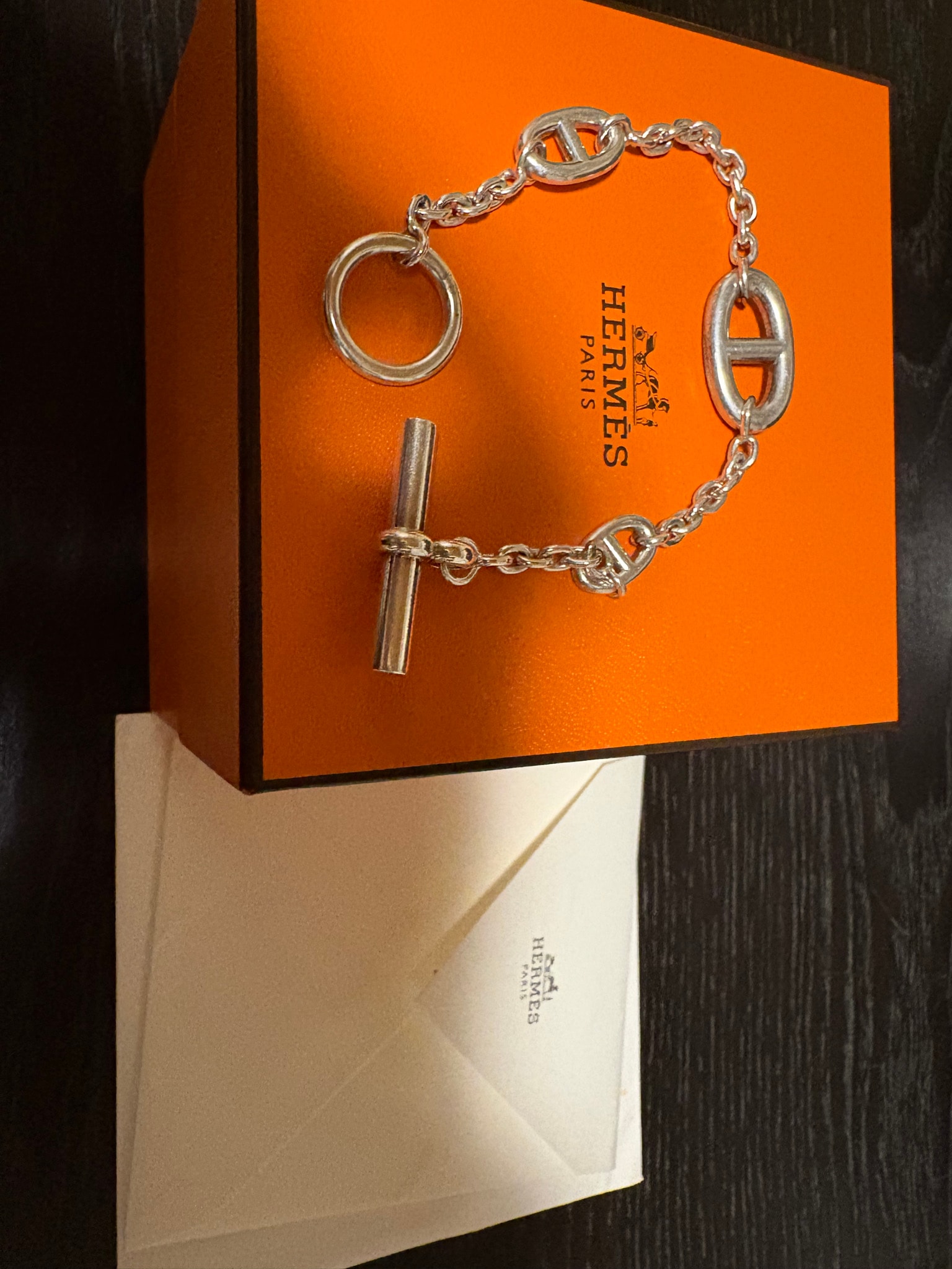 Hermes Chaine D'ancre Farandole Bracelet "Silver"