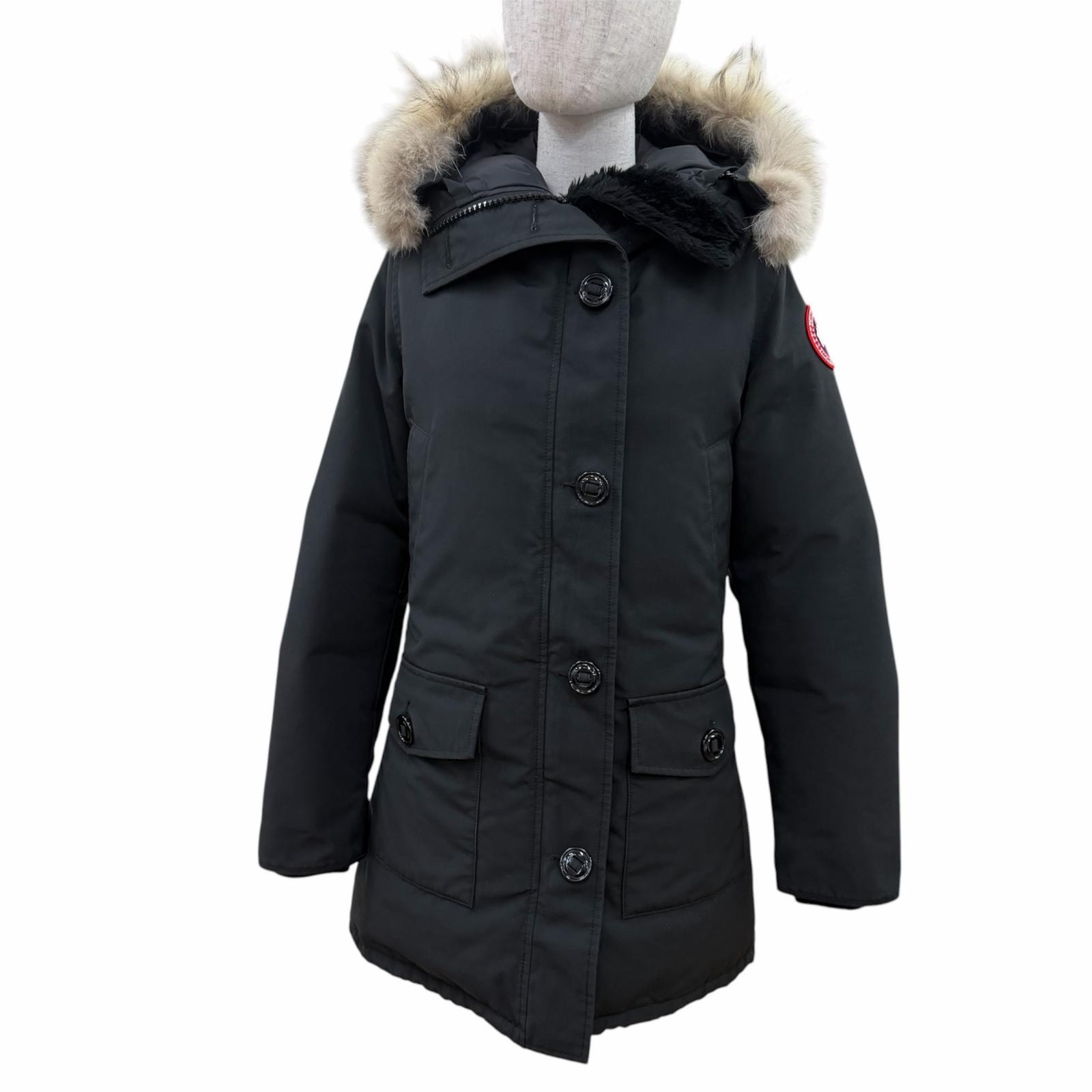 良品 カナダグース ダウンコート BRONTE PARKA 黒 S 2603JL
