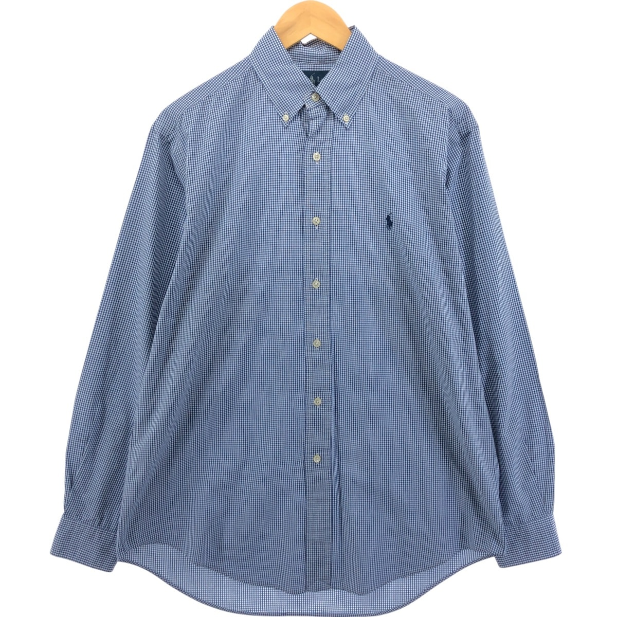 古着 ラルフローレン Ralph Lauren YARMOUTH 長袖 ボタンダウンチェックシャツ メンズL相当/eaa550420