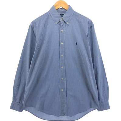 古着 ラルフローレン Ralph Lauren YARMOUTH 長袖 ボタンダウンチェックシャツ メンズL相当/eaa550420