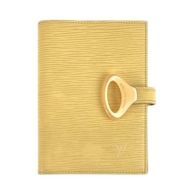 LOUIS VUITTON ルイヴィトン エピ アジェンダPM ヴァニーユ イエロー ゴールド金具 レザー 手帳カバー 男女兼用 1-0248159 【中古】