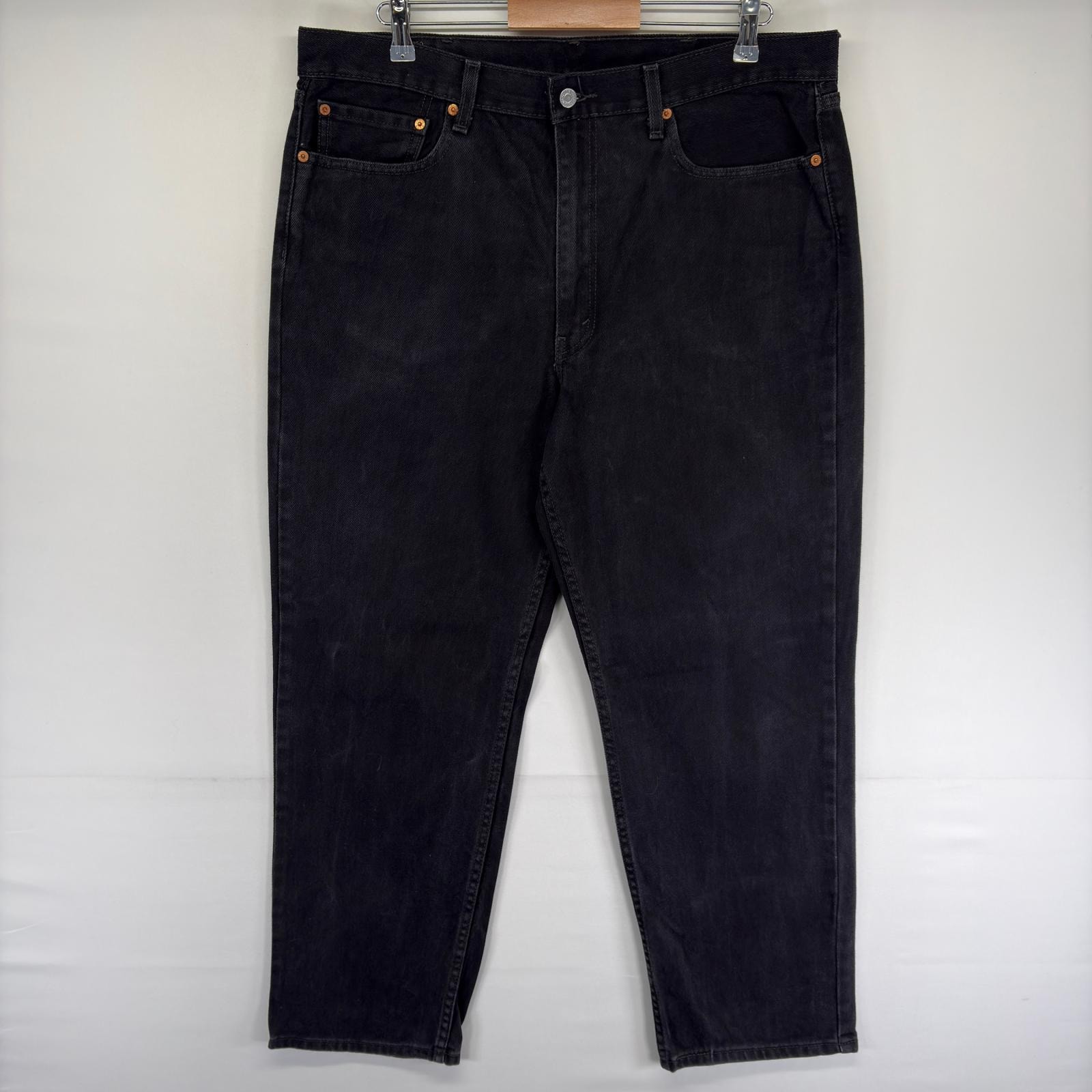 古着 リーバイス Levi's デニム パンツ 550 テーパード ブラックデニム ジッパーフライ ジーンズ w38 L30  ブラック系 メンズ