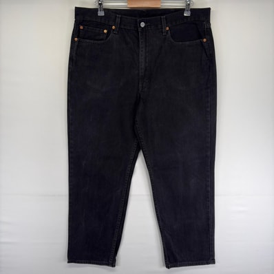 古着 リーバイス Levi's デニム パンツ 550 テーパード ブラックデニム ジッパーフライ ジーンズ w38 L30 ブラック系 メンズ