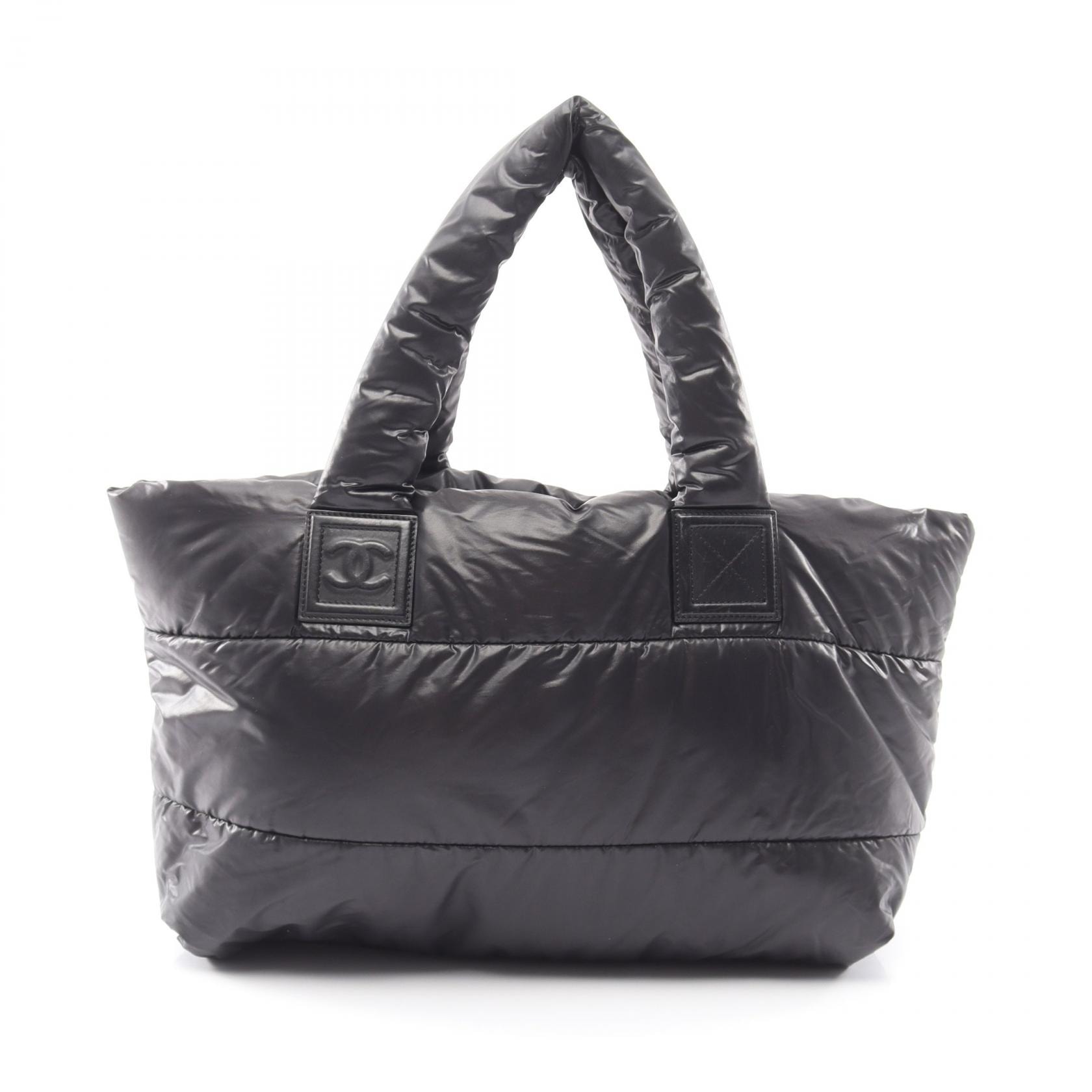 シャネル CHANEL コココクーンMM トートバッグ バッグ ナイロン レディース ブラック系 【中古】