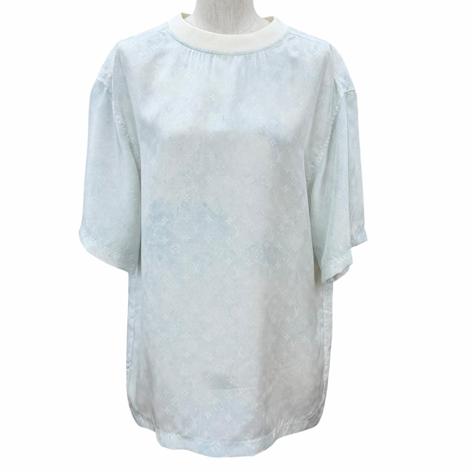 未使用品 ルイヴィトン モノグラム 半袖Tシャツ ホワイト レディース 32