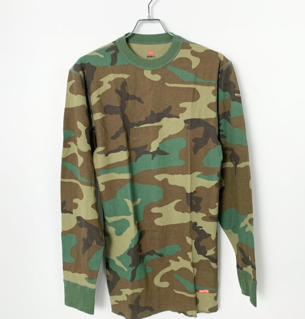 Supreme x Hanes Thermal Crew (1 Pack) "Camo" (19FW)