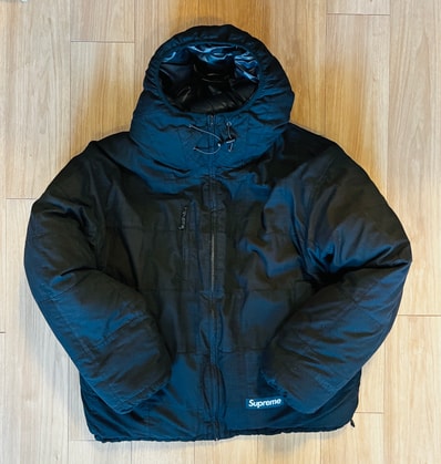 Supreme Madras Reversible Windstopper Puffer Jacket "Black"