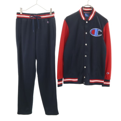 Champion チャンピオン ジャージジャケット 上下セットアップ L/XL ネイビー