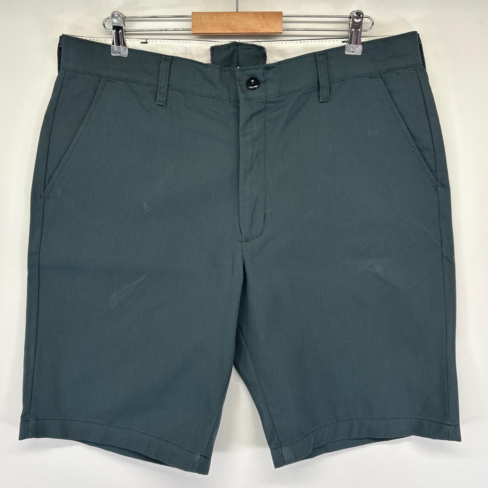 古着 レッドキャップ RED KAP ショートパンツ ワーク ハーフ 短パン ワンポイントロゴ 半ズボン w38  グレー系 メンズ