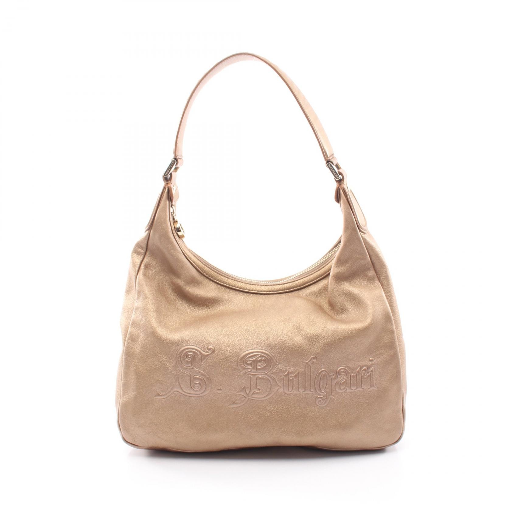 ブルガリ BVLGARI COLLEZIONE コレツィオーネ ショルダーバッグ バッグ レザー レディース ゴールド系 【中古】