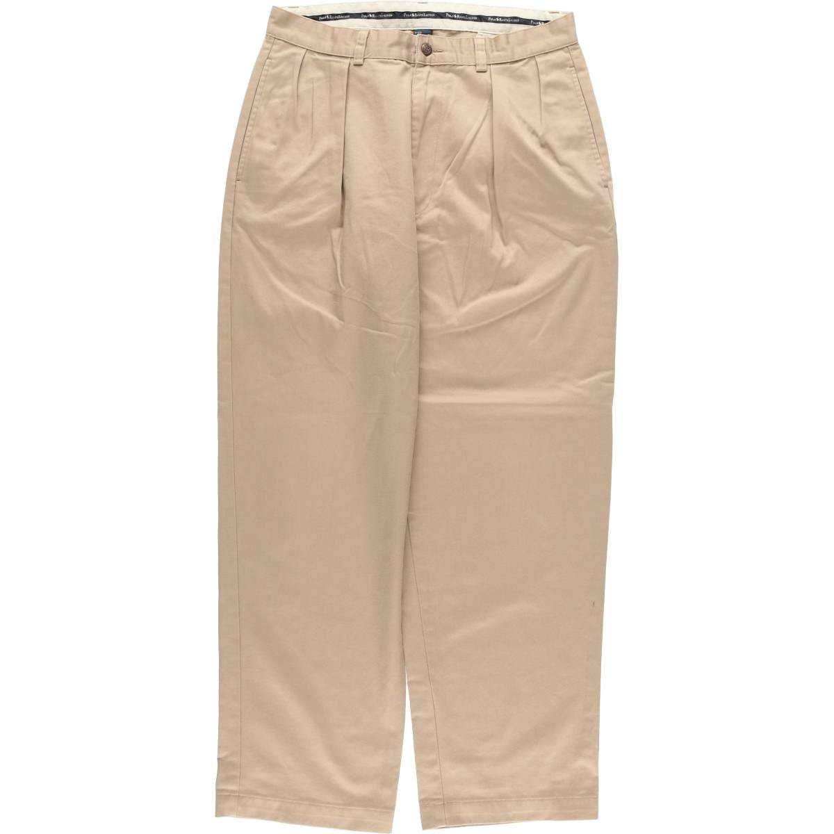 古着 ラルフローレン Ralph Lauren POLO RALPH LAUREN ツータック チノパンツ メンズw33相当/eaa542830