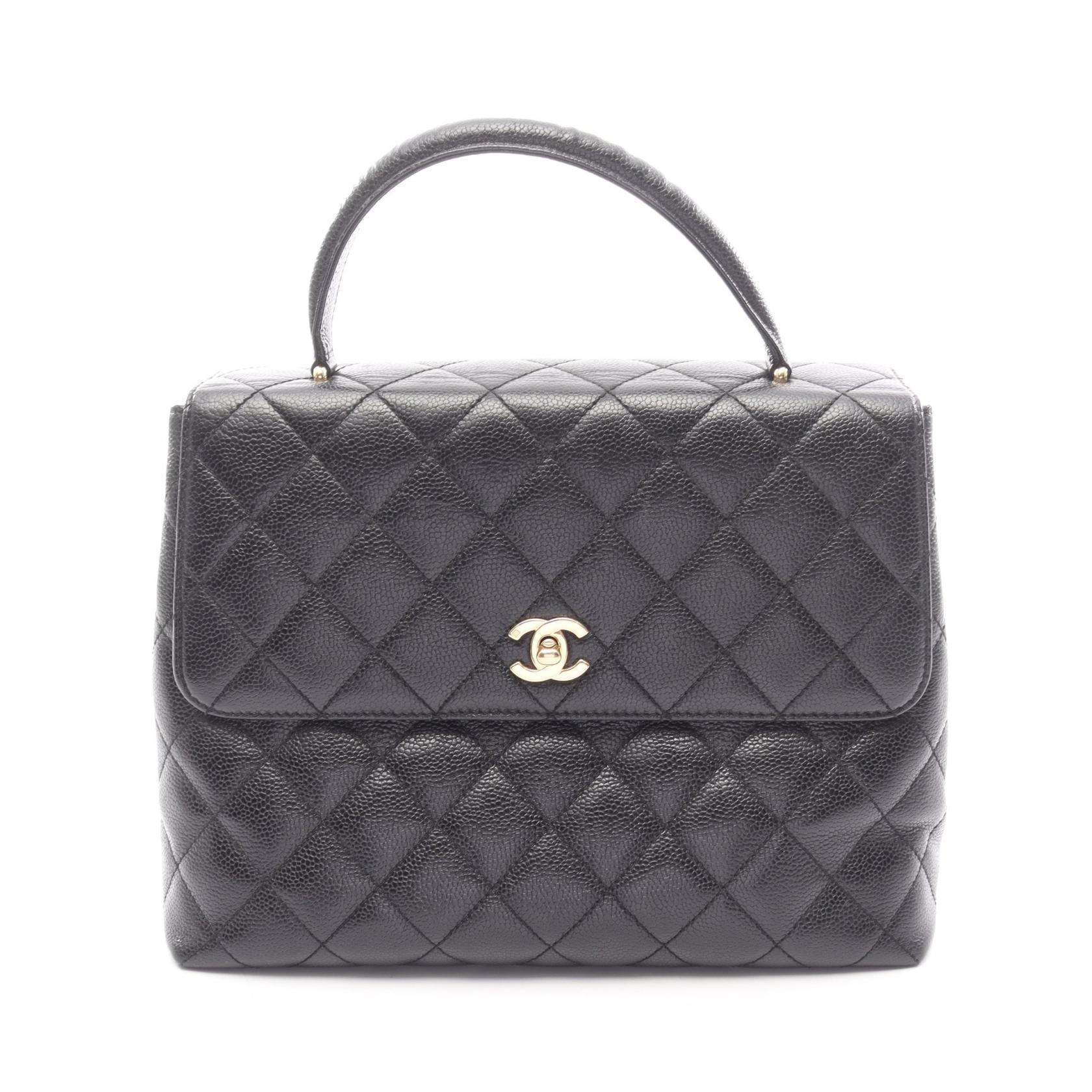 シャネル CHANEL マトラッセ ハンドバッグ バッグ カーフ(牛革) レディース ブラック系 A12397 【中古】