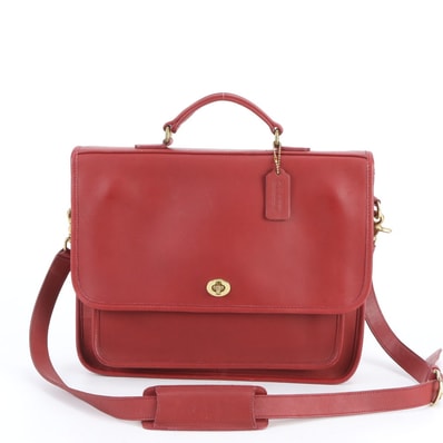 ■美品 コーチ オールド ターンロック 5181 ビジネス バッグ レザー