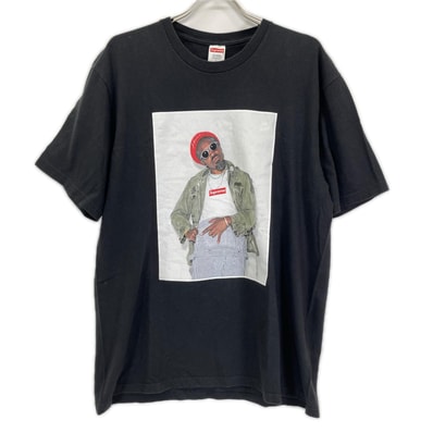 シュプリーム 22FW ブラック Andre 3000 Tシャツ L