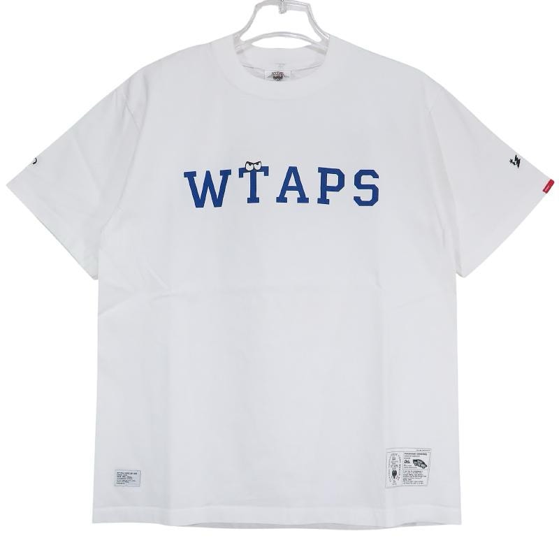 WTAPS ダブルタップス x VANS SYNDICATE TEE バンズ シンジケート Tシャツ ホワイト ブルー ショートスリーブ 半袖 サイズM