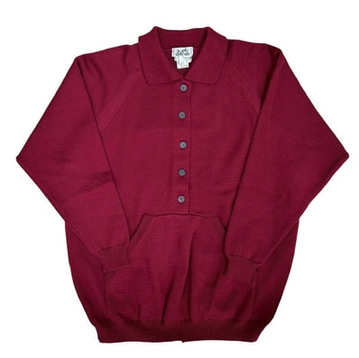 HERMES エルメス ウール セーター ワインレッド
84021