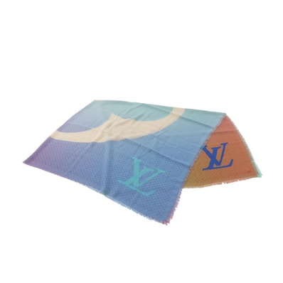 ルイ・ヴィトン LOUIS VUITTON ショール モノグラム グラデーション サンプル品 ストール 衣料品 ウール レディース マルチカラー 【中古】