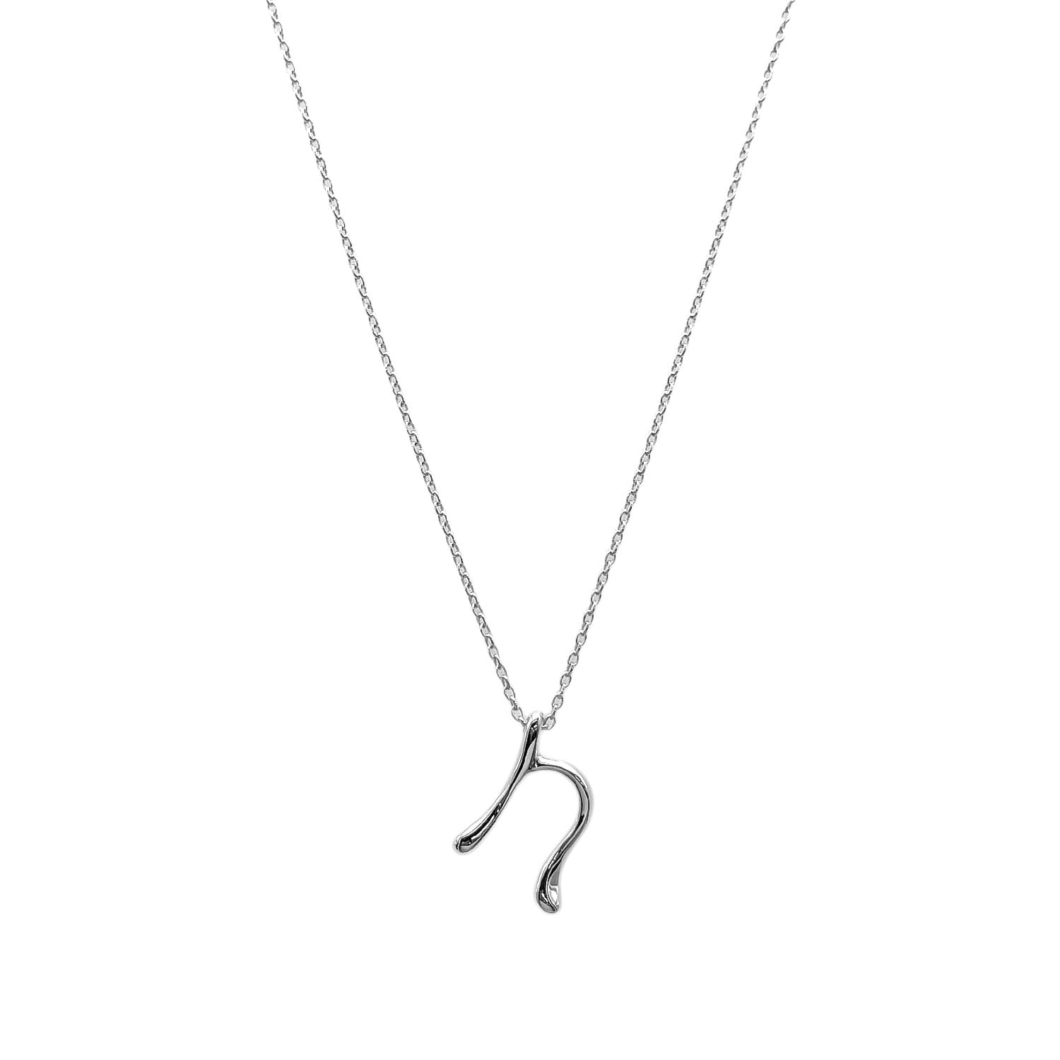 TIFFANY&Co. ティファニー レター N イニシャル ネックレス
 ペンダント SV925 シルバー 新品仕上済 レディース
 【中古】