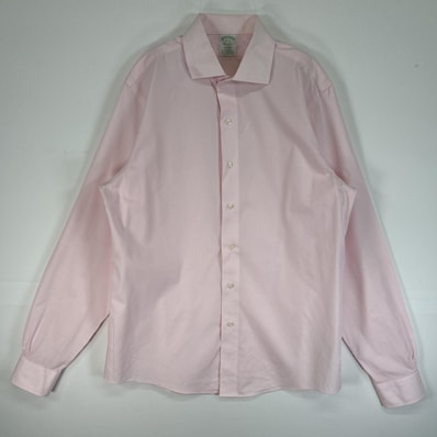 古着 ブルックスブラザーズ Brooks Brothers 長袖シャツ MILANO NON-IRON ボタンシャツ 16-36 L ピンク ストライプ メンズ