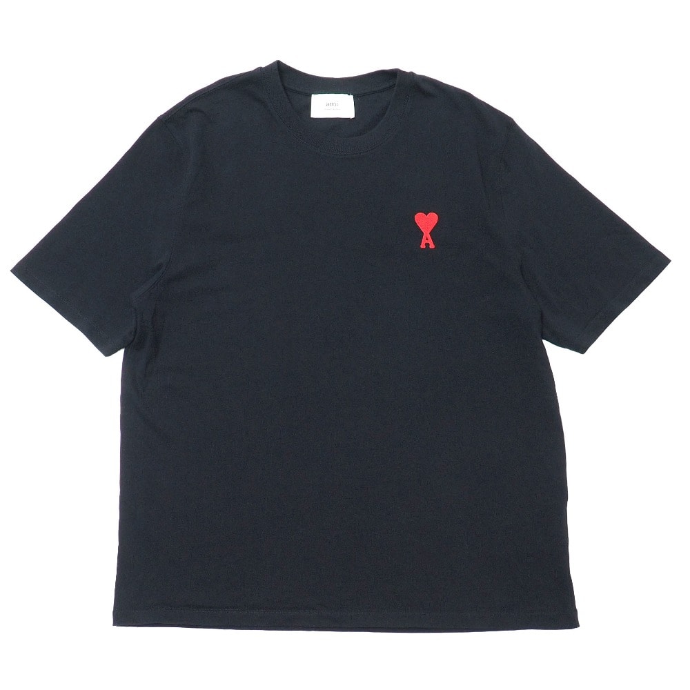 ■美品■ami alexandre mattiussi アミアレクサンドルマテュッシ オーガニック コットン ジャージー Ami de Coeur 半袖Tシャツ サイズXL クルーネック ロゴ刺繍 ブランド古着【中古】20260501/RA9135