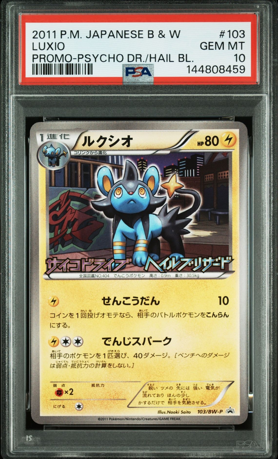 ルクシオ P [BW-P 103/BW-P](プロモーションカード「サイコドライブ ヘイルブリザード 発売記念キャンペーン」)