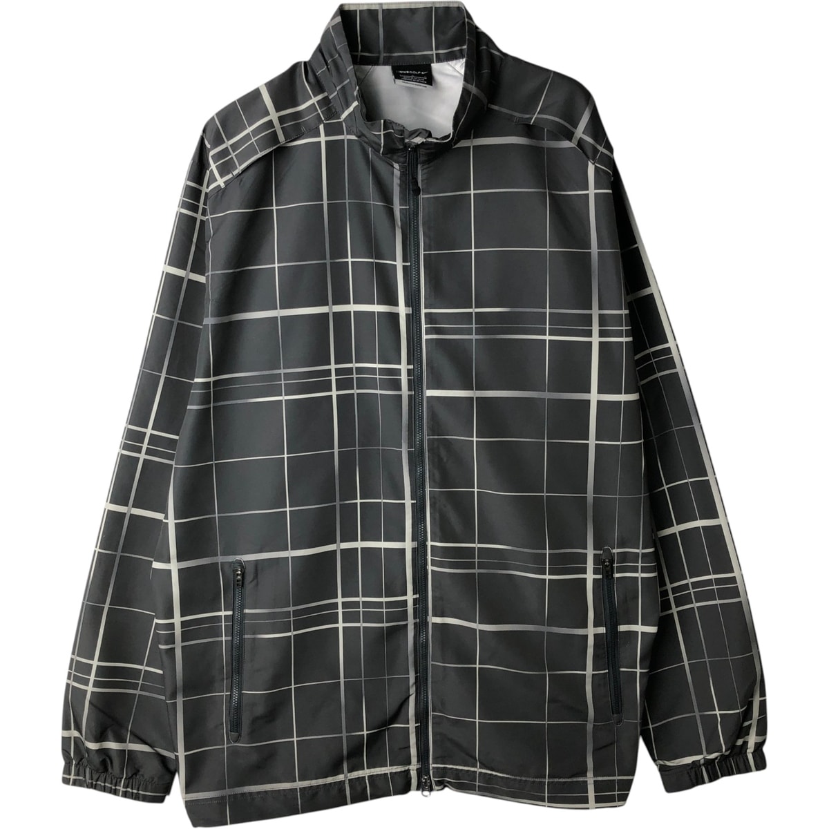 古着 ナイキ NIKE GOLF ゴルフ チェック柄 ウインドブレーカー メンズL相当/eaa630281