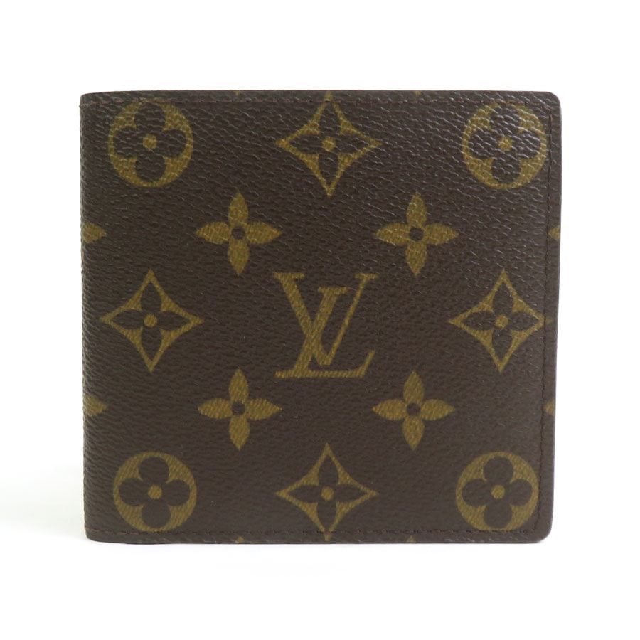 ルイ ヴィトン LOUIS VUITTON 二つ折り財布 モノグラム ポルトフォイユ マルコ モノグラムキャンバス ブラウン レディース M61675【中古】 e62342r