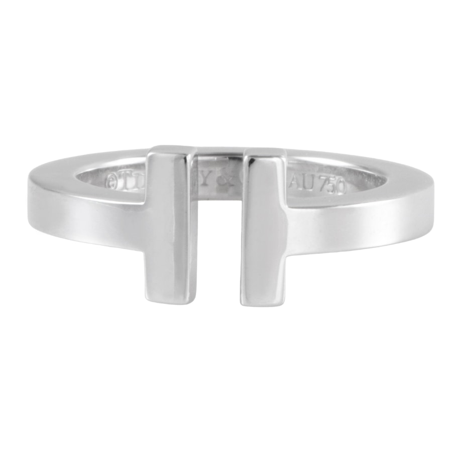 TIFFANY&Co. ティファニー ティファニーT スクエア リング・指輪 9号 シルバー【中古】