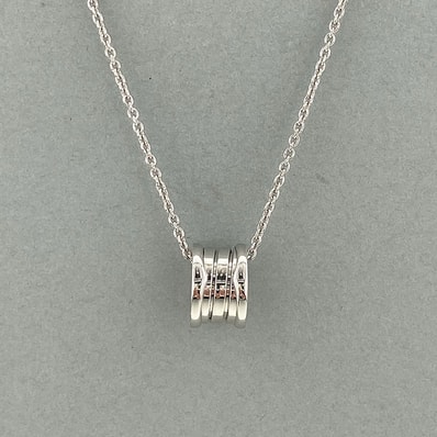 BVLGARI ブルガリ B-ZERO1 ペンダント ネックレス 750WG ネックレス CN851448 K18ホワイトゴールド ホワイトゴールド シルバー レディース【中古】