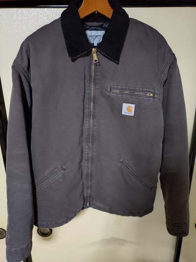 Carhartt WIP OG Detroit Jacket "Tobacco/Black(Stone Canvas)"