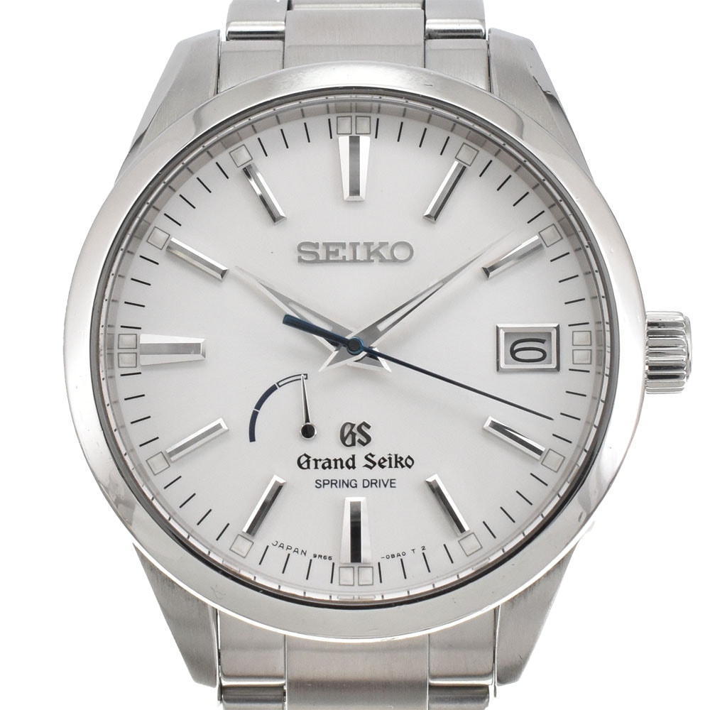 値下 セイコー SEIKO SBGA299 グランドセイコー ヘリテージコレクションパワーリザーブ デイト メンズ 良品 R#143935