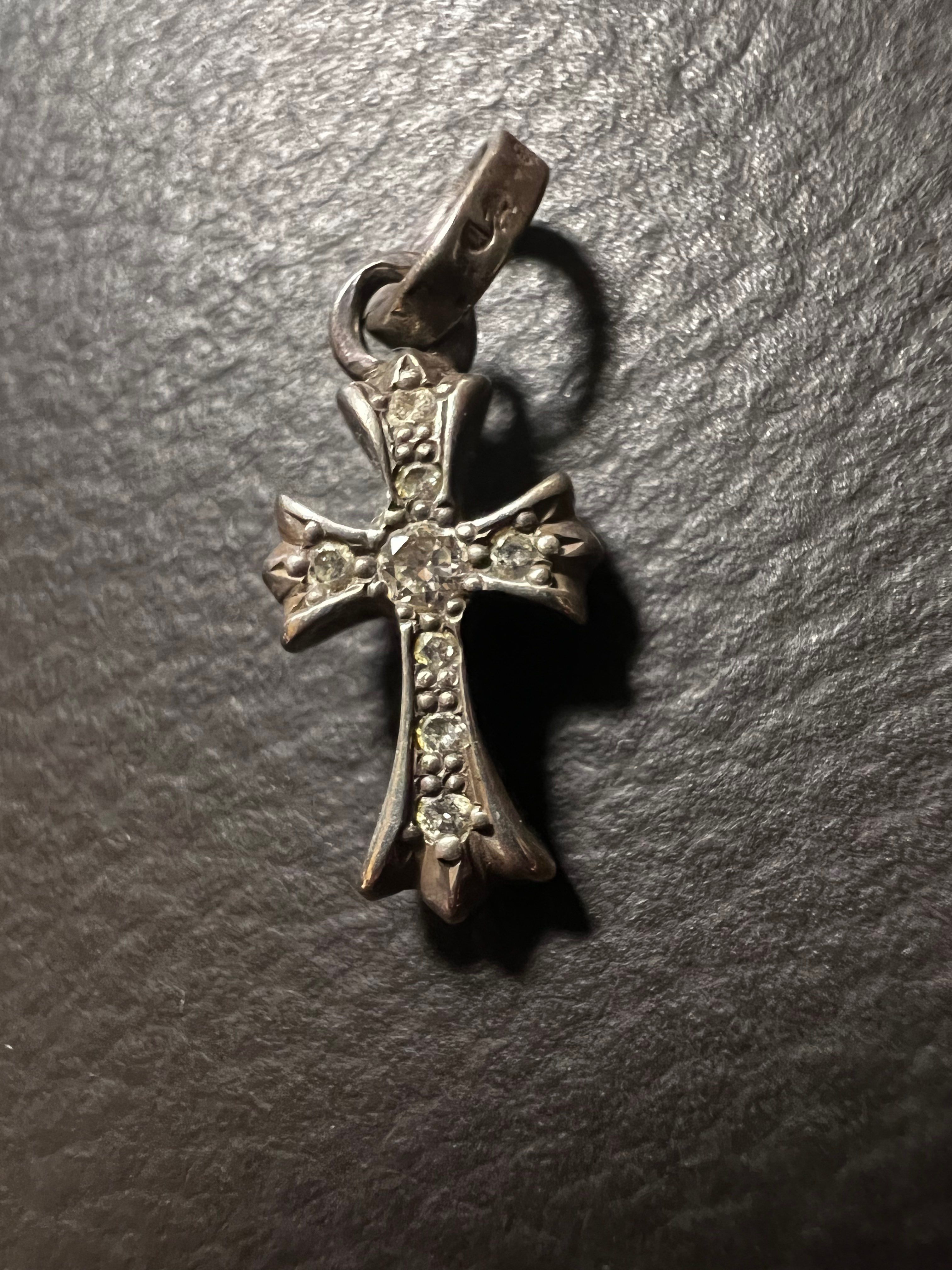 Chrome Hearts CH Cross Baby Fat Charm "Silver"