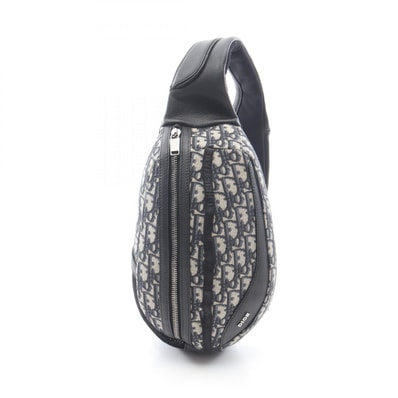 ディオール Dior SCARAB スカラベ オブリーク ウエストバッグ ボディバッグ バッグ キャンバス レザー メンズ ベージュ系 / ネイビー系 / ブラック系 【中古】