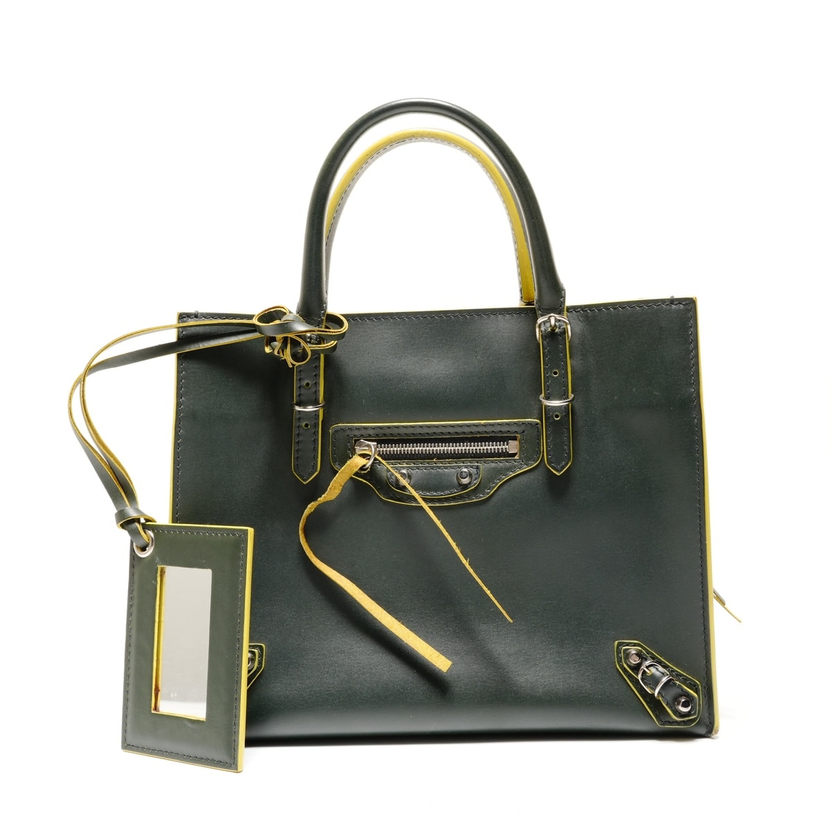 バレンシアガ BALENCIAGA ペーパー ミニ A6 レザー 2way ハンドバッグ【中古】