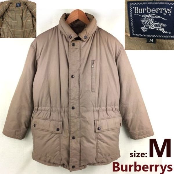 90s/Vintage★Burberrys/バーバリー★ダウンジャケット【メンズM /ベージュ】アウター/コート/ブルゾン/上着/jumper/特価品/◆Tじ60-8
