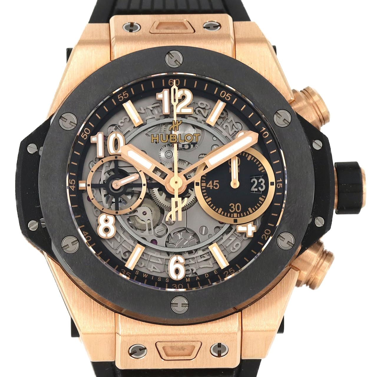 ウブロ ビッグバン ウニコ キングゴールドセラミック PG 441.OM.1181.RX PG・RG 自動巻