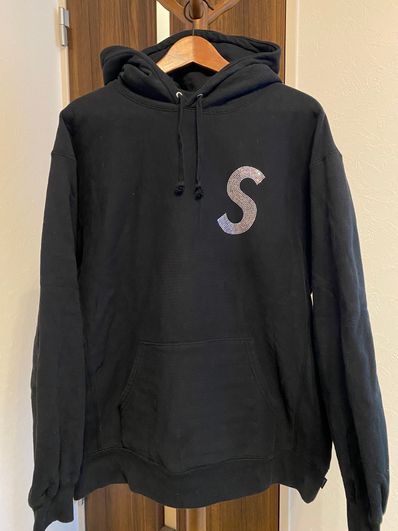 Supreme Swarovski® S Logo Hooded Sweatshirt "Black"