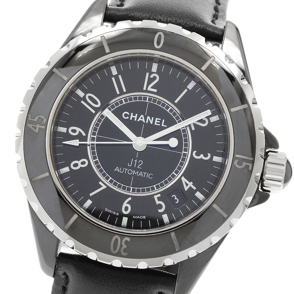 ☆良品 シャネル J12 黒セラミック H0683 メンズ 【中古】