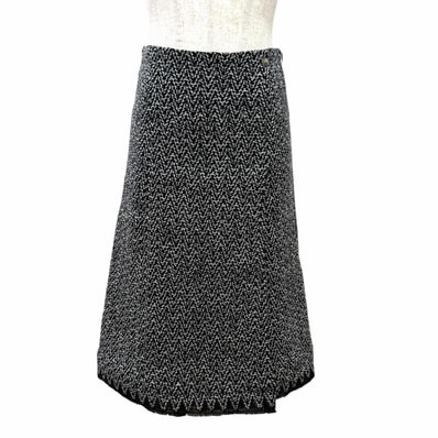 極美品 シャネル ココマーク ツイードスカート 36 P56743V30499